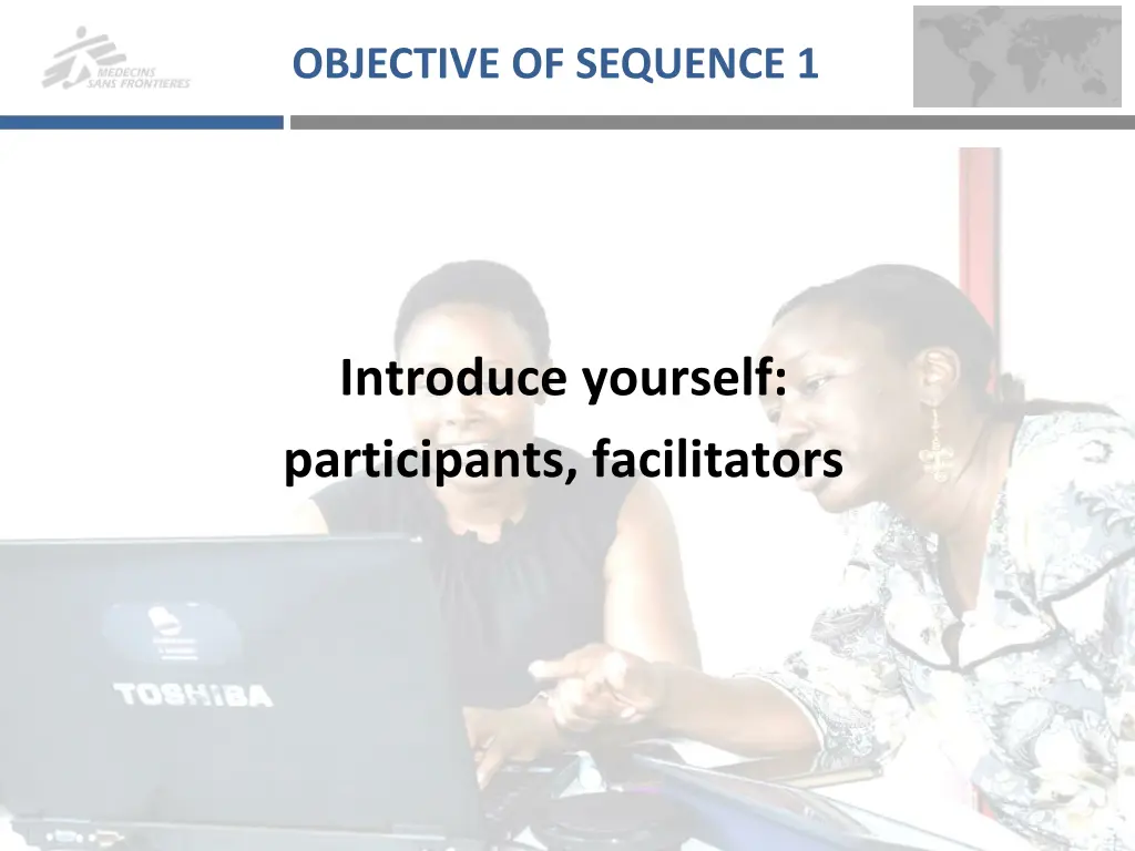 objective of sequence 1