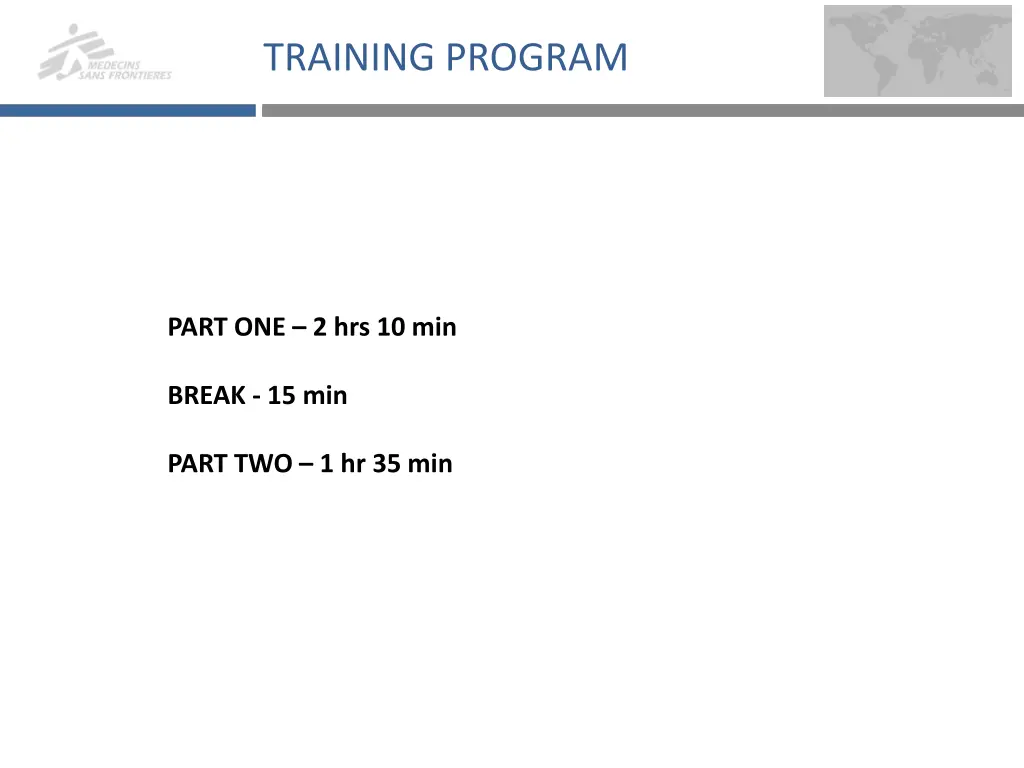 training program