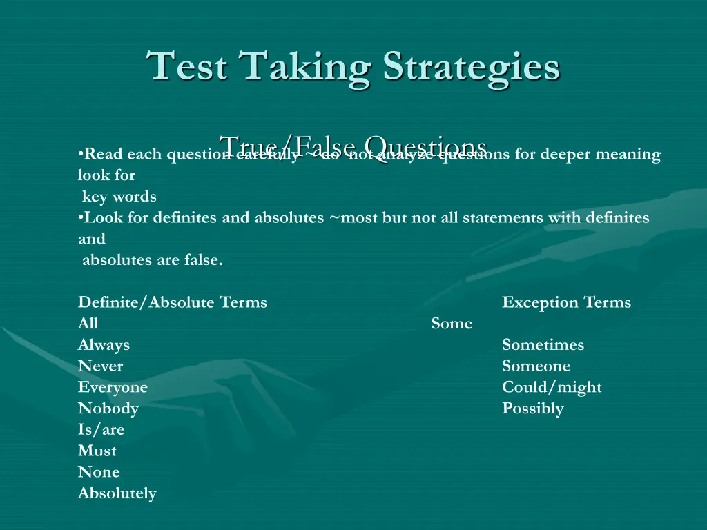 test taking strategies 1