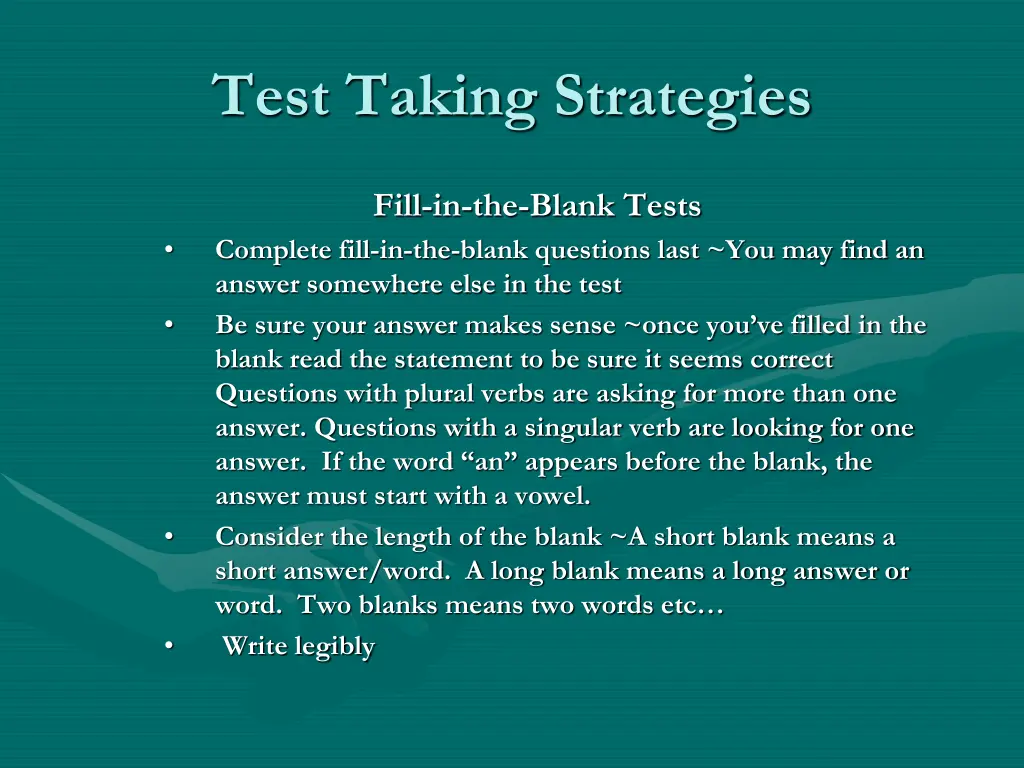 test taking strategies 3