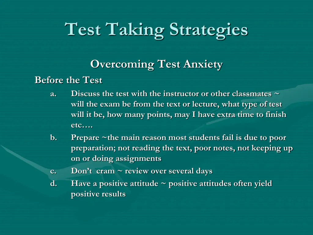 test taking strategies 5