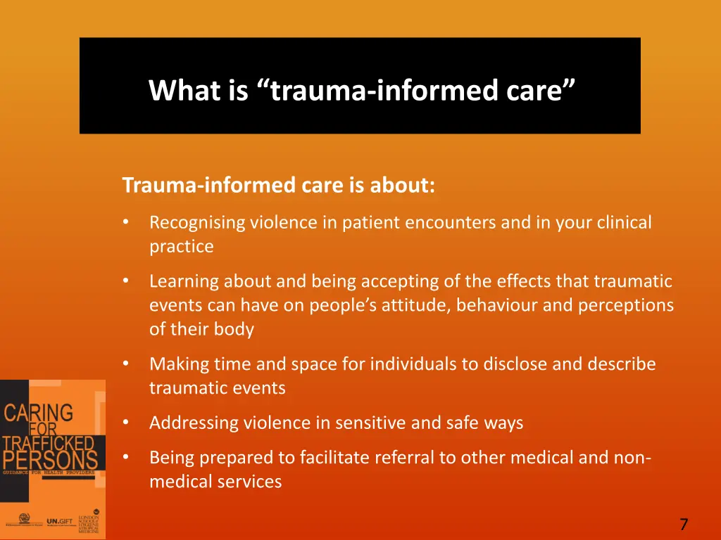 what is trauma informed care