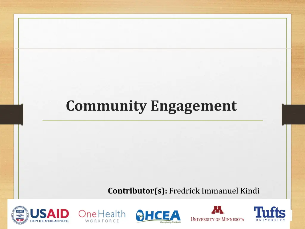 community engagement