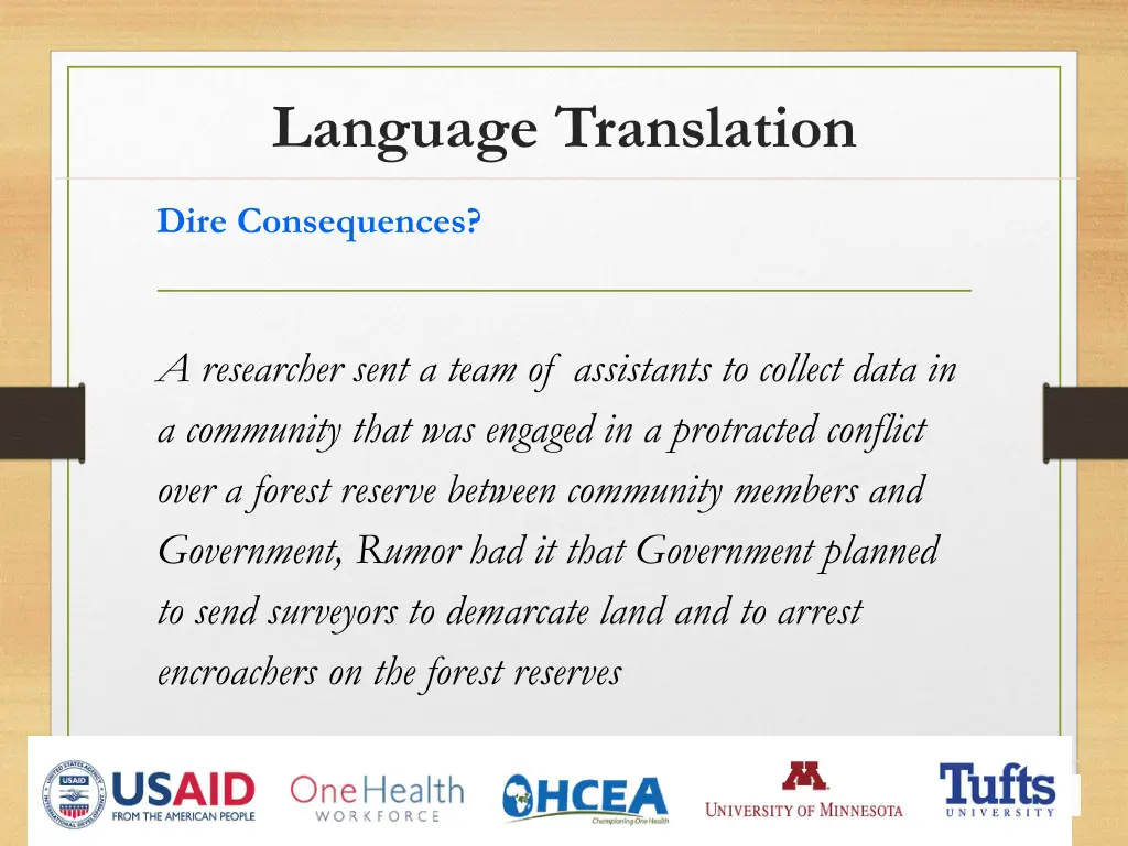 language translation