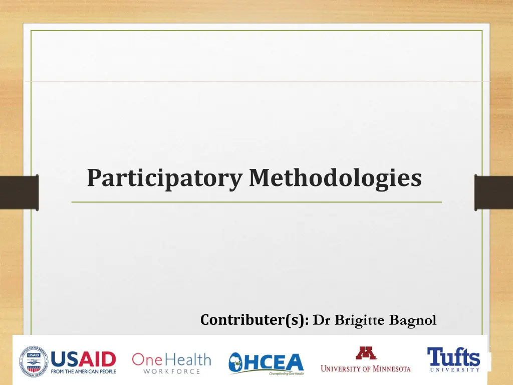 participatory methodologies