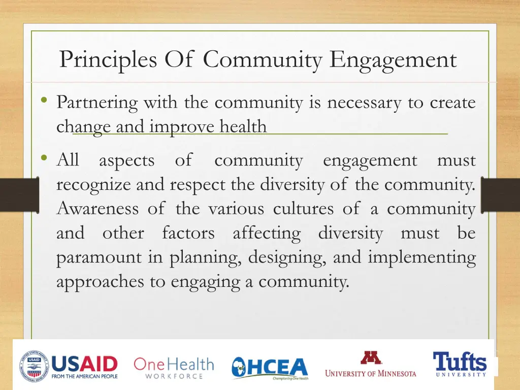 principles of community engagement 1