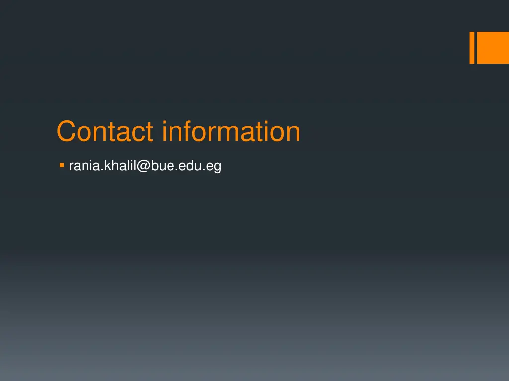 contact information