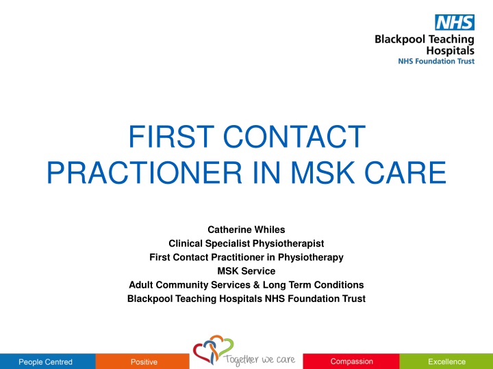 first contact practioner in msk care