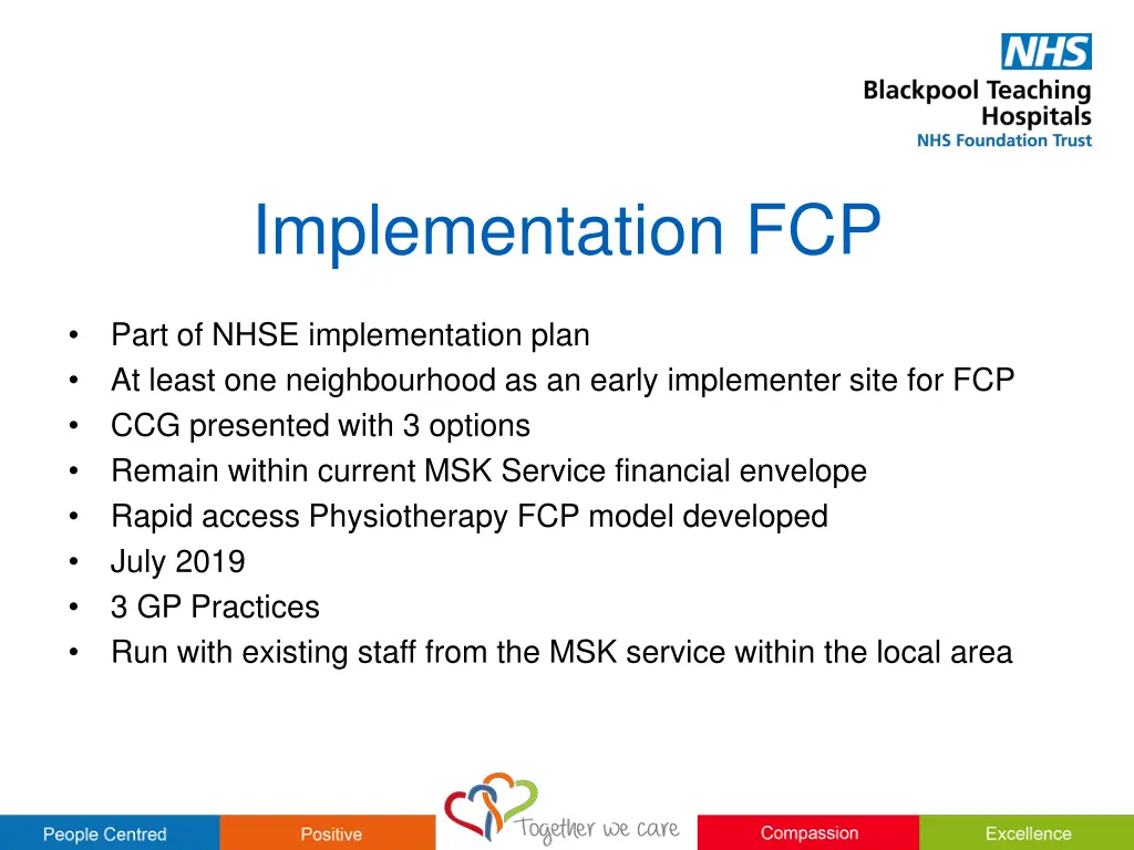 implementation fcp