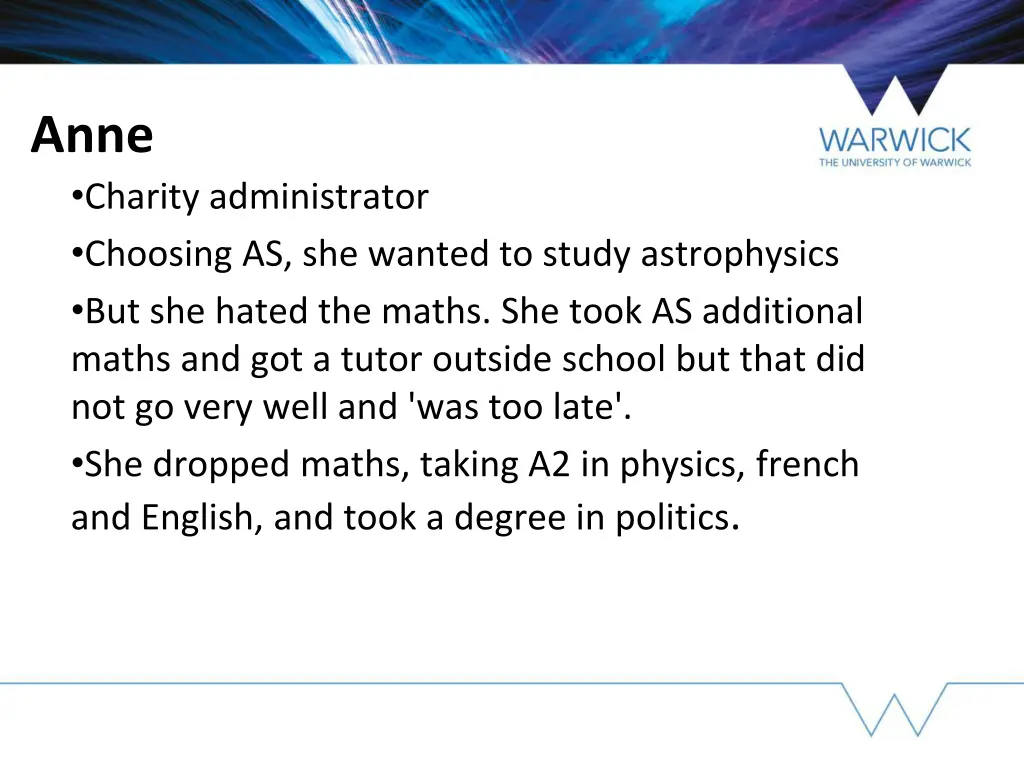 anne charity administrator choosing as she wanted