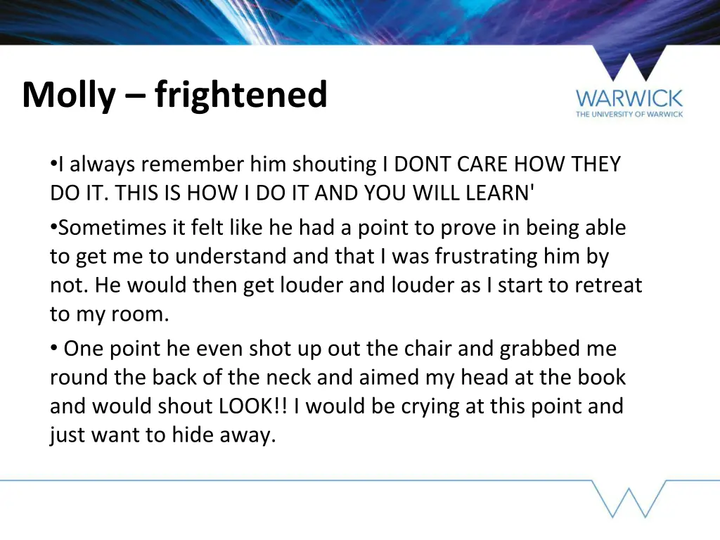 molly frightened