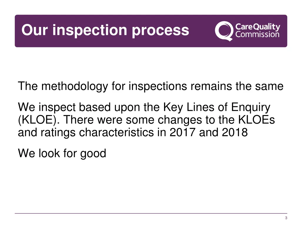 our inspection process