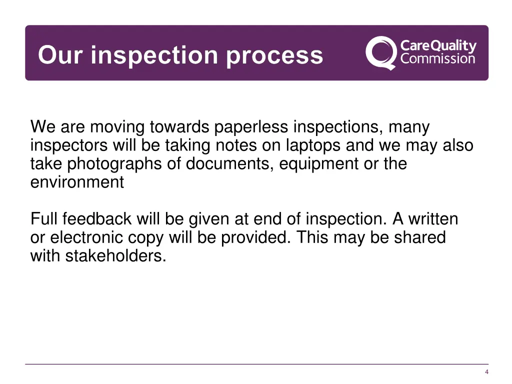 we are moving towards paperless inspections many