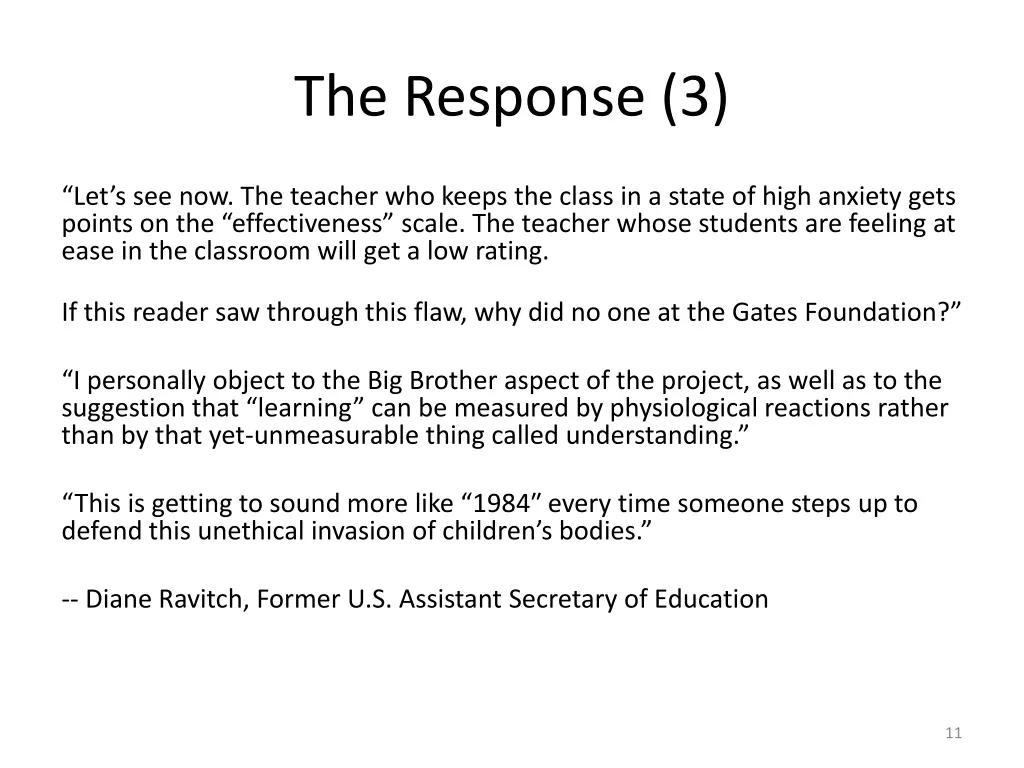 the response 3