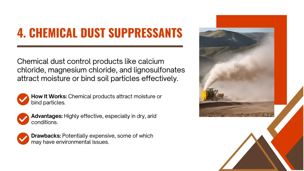 4 chemical dust suppressants