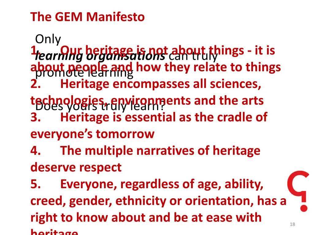 the gem manifesto