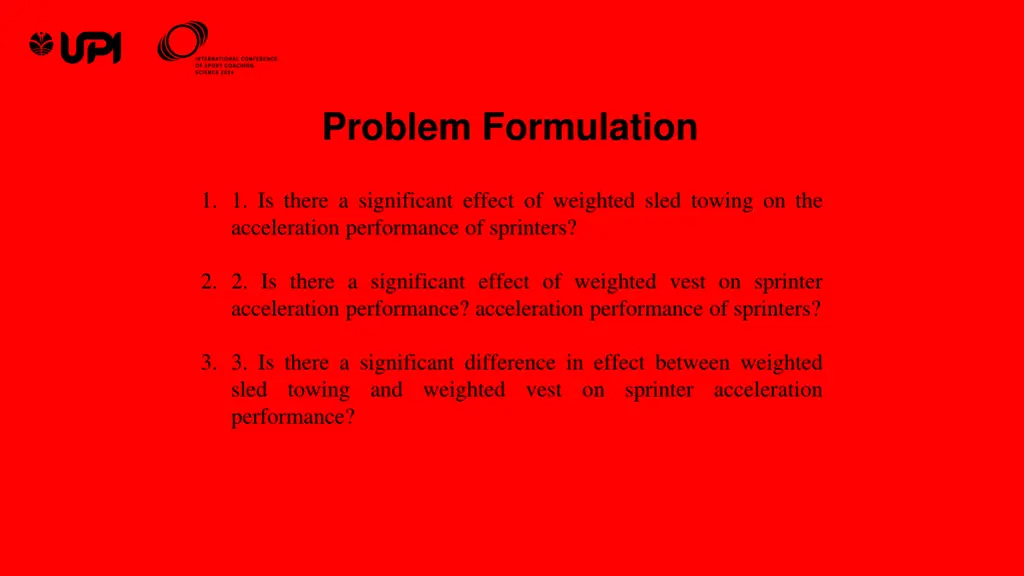 problem formulation