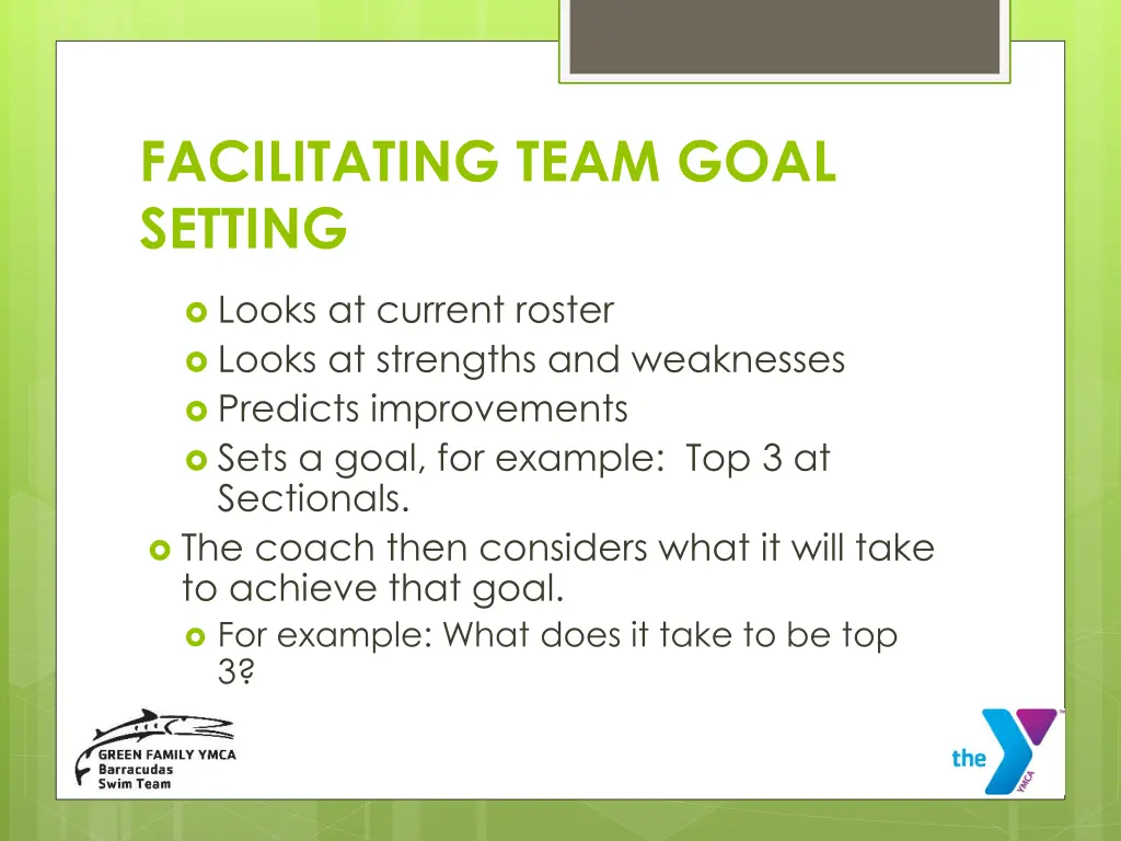 facilitating team goal setting 1