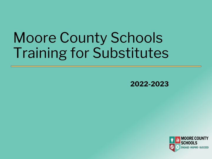 moore county schools training for substitutes