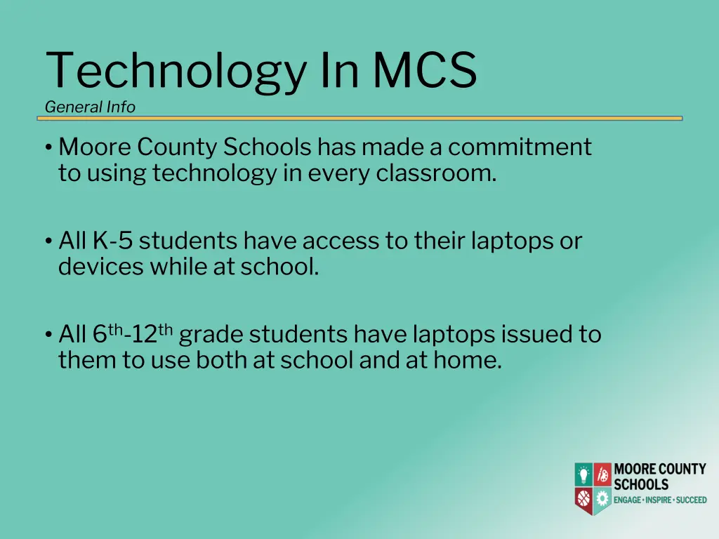 technology in mcs general info