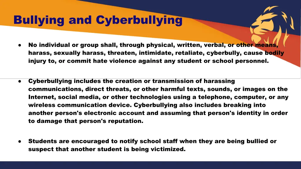 bullying and cyberbullying