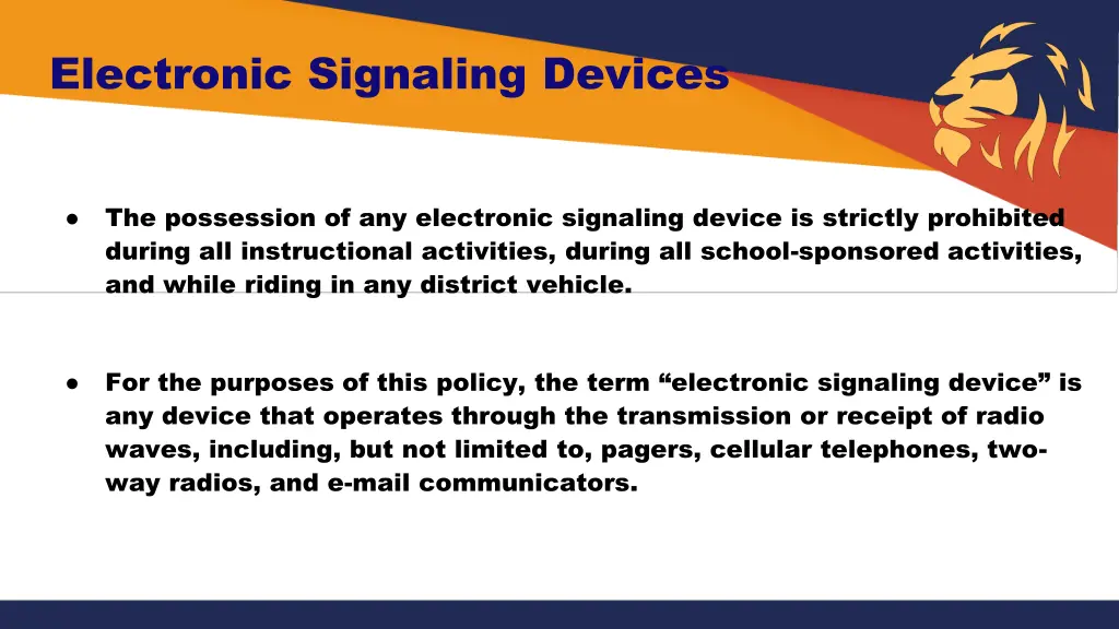 electronic signaling devices