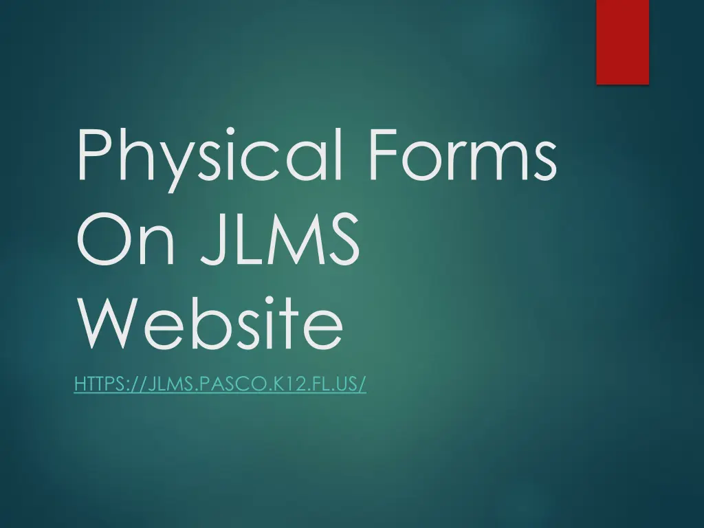 physical forms on jlms website https jlms pasco