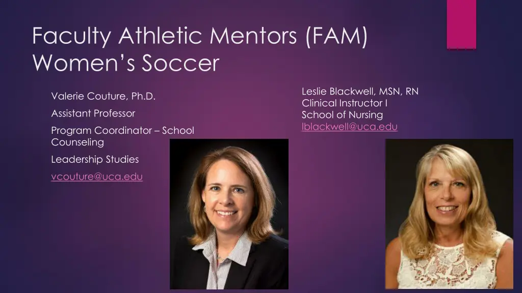 faculty athletic mentors fam women s soccer