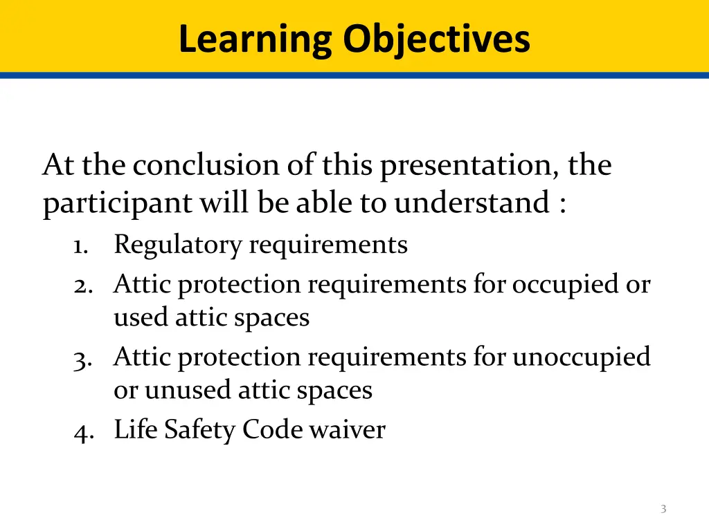 learning objectives