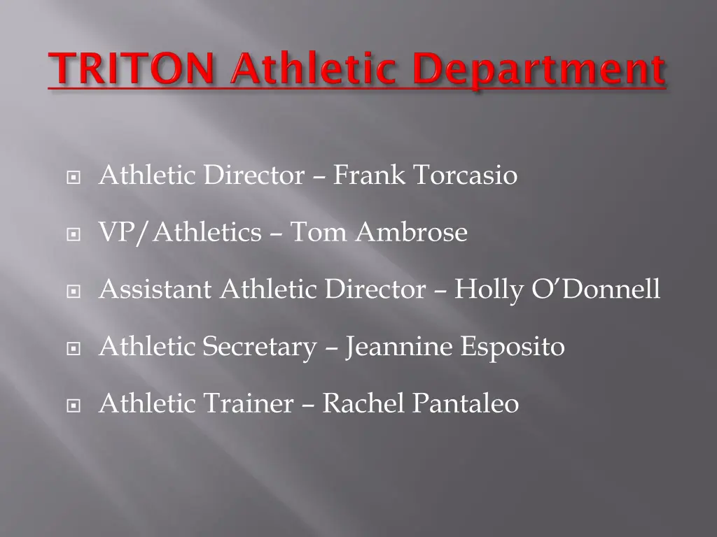 athletic director frank torcasio