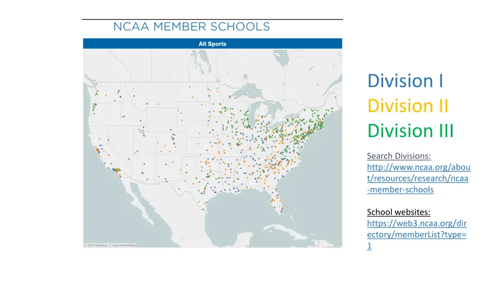 division i division ii division iii