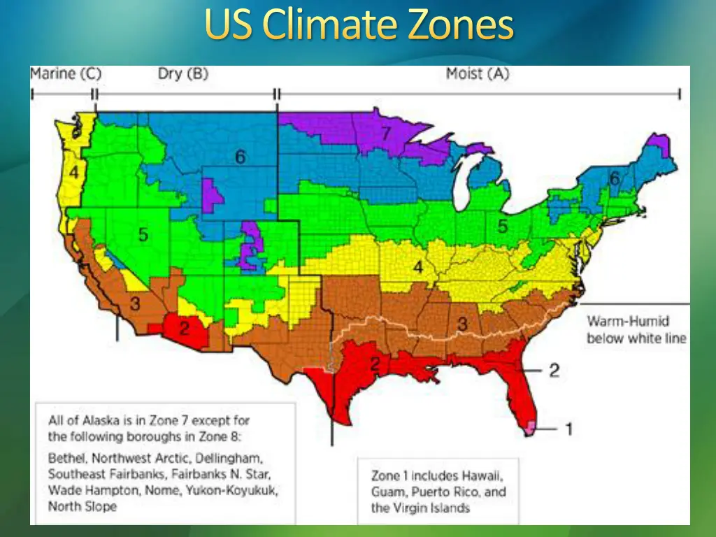 us climate zones