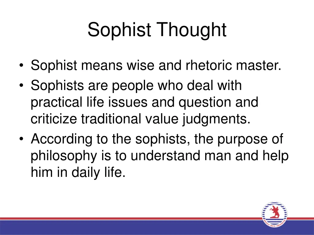 sophist thought