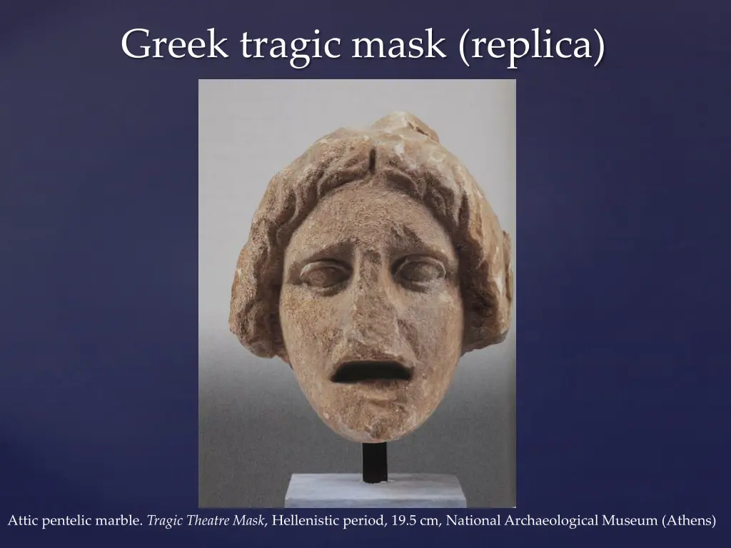 greek tragic mask replica