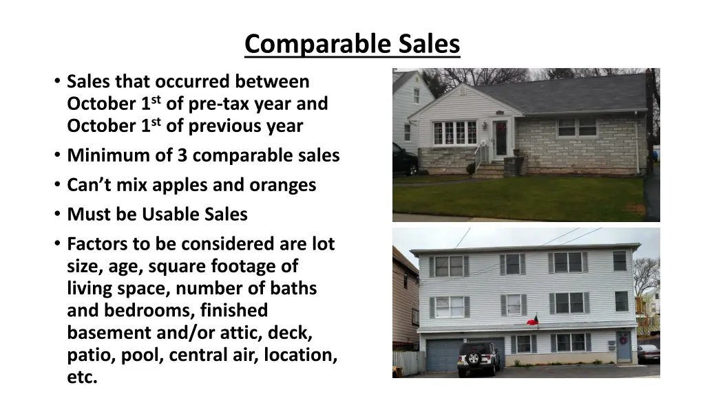 comparable sales