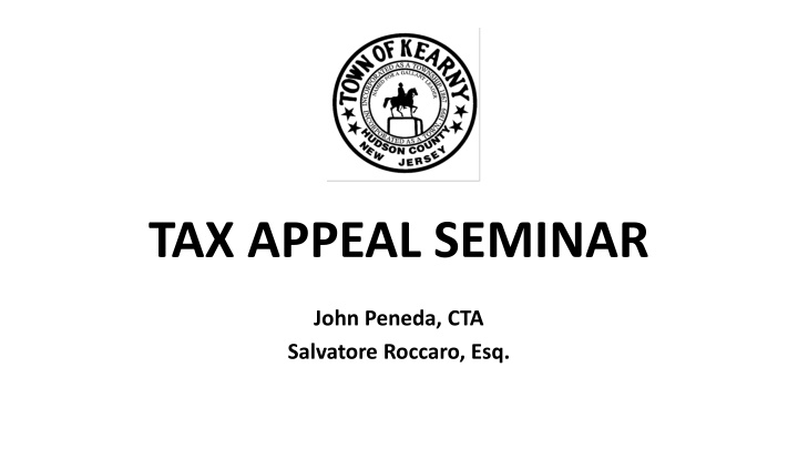 tax appeal seminar