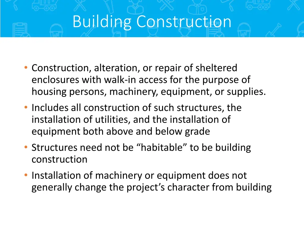 building construction