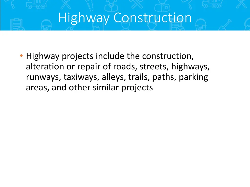 highway construction