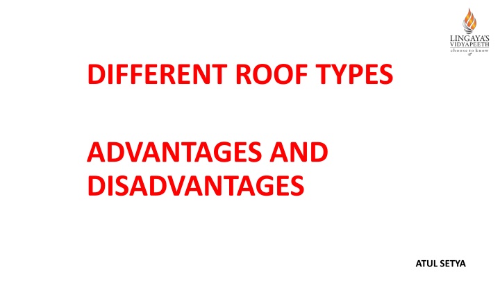 different roof types