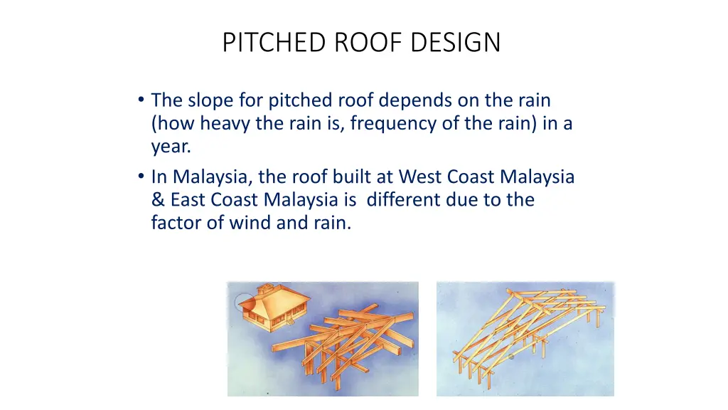 pitched roof design