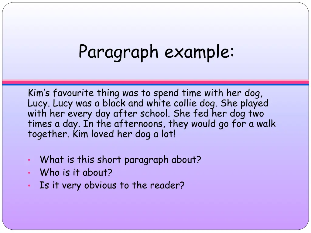 paragraph example