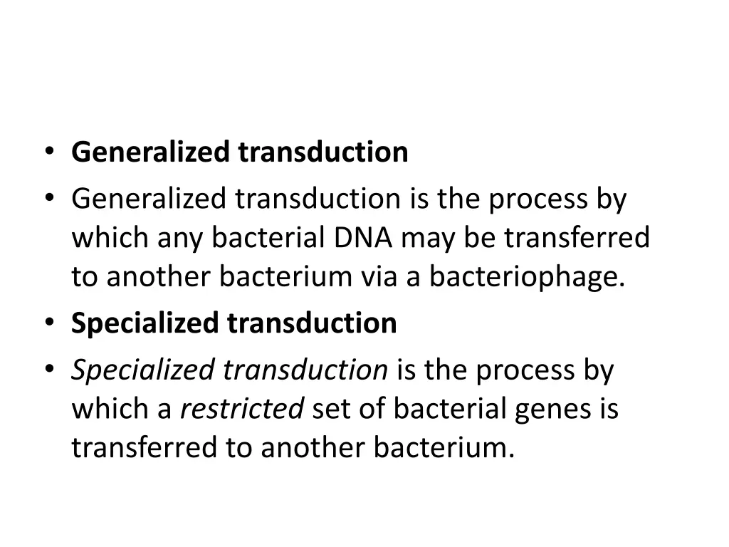 generalized transduction generalized transduction