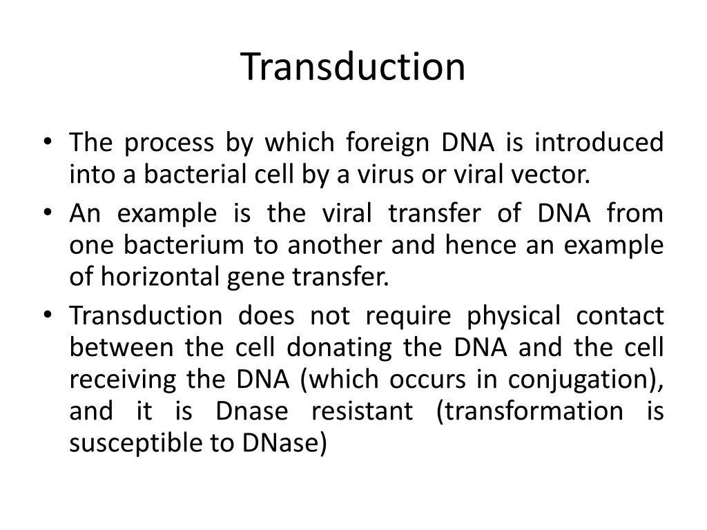 transduction