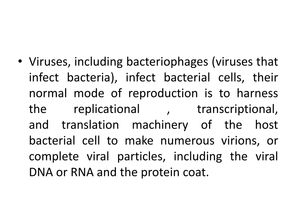 viruses including bacteriophages viruses that