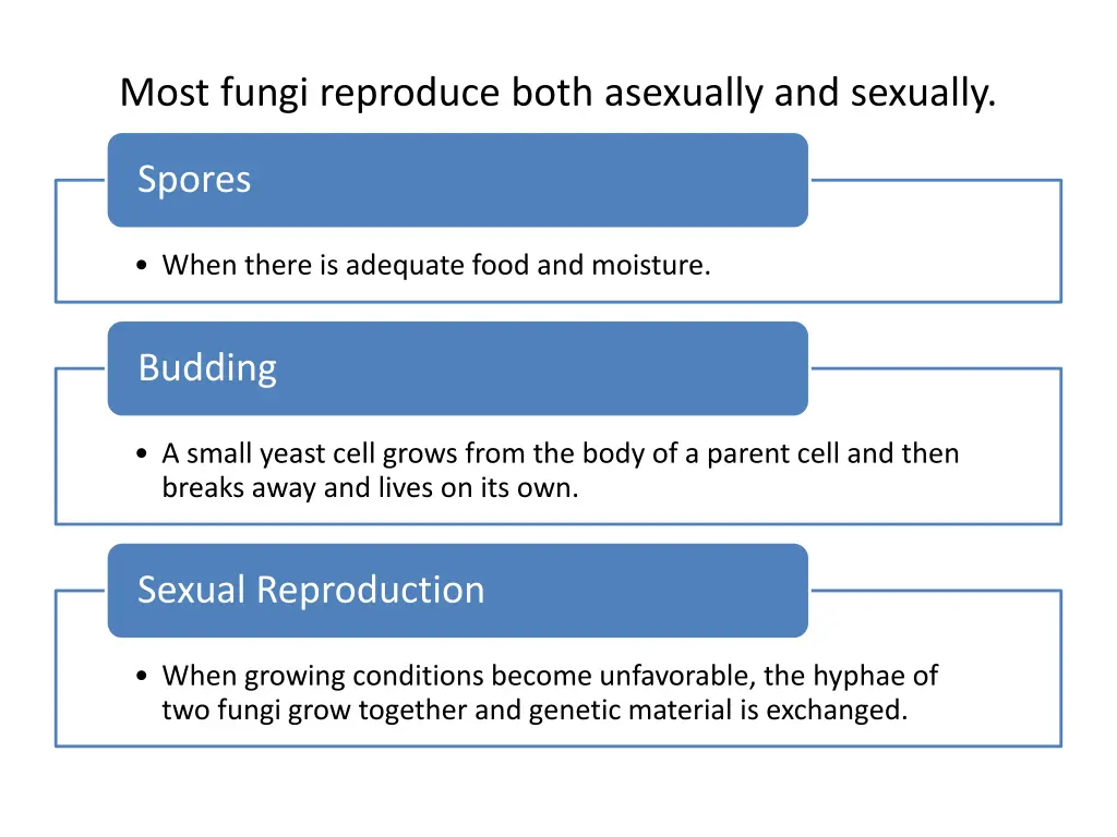 most fungi reproduce both asexually and sexually