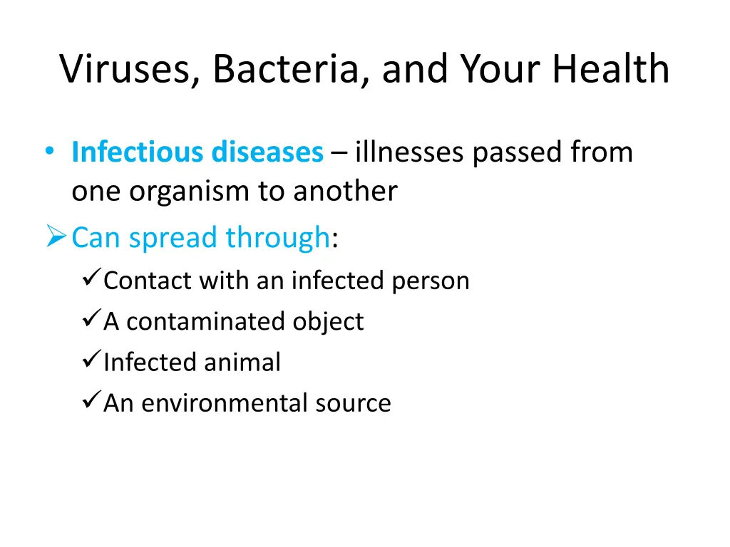 viruses bacteria and your health