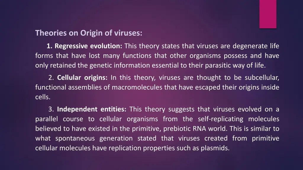 theories on origin of viruses