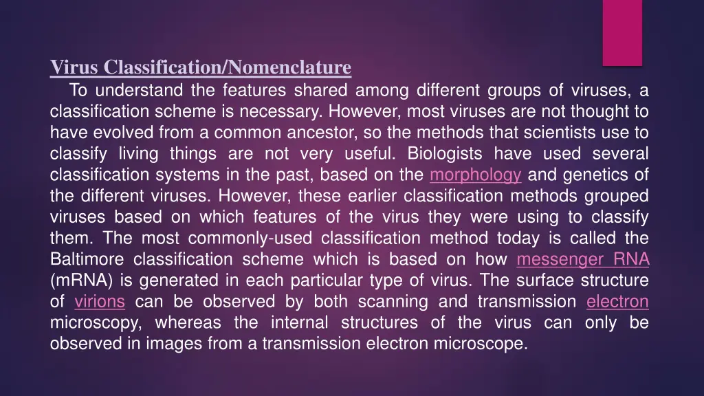 virus classification nomenclature to understand