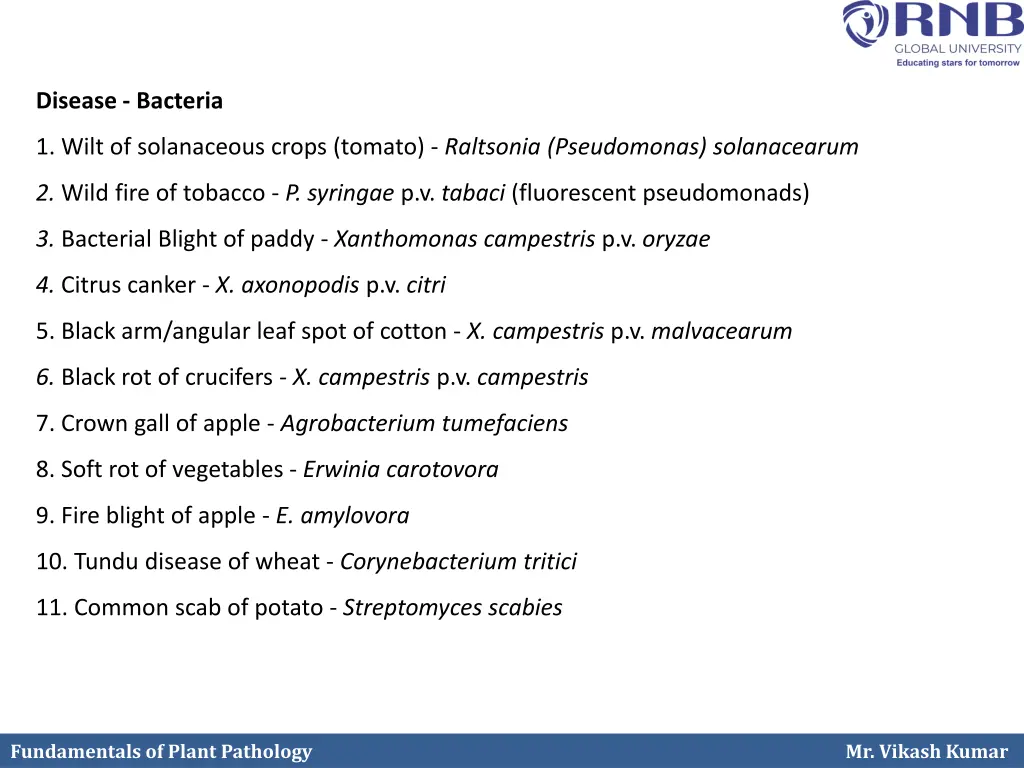 disease bacteria