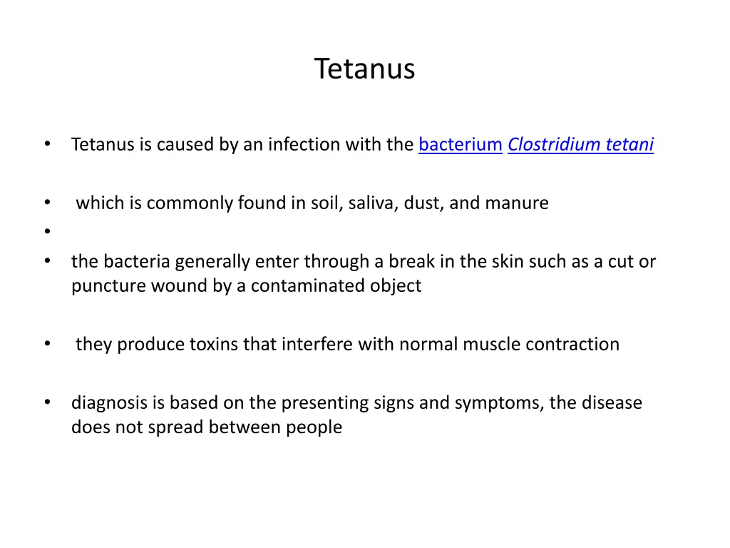 tetanus 1